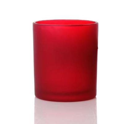 48 Adet Kırmızı Buzlu Düz Cam Bardak Mumluk -Mumluk /Doluma Uygun 405