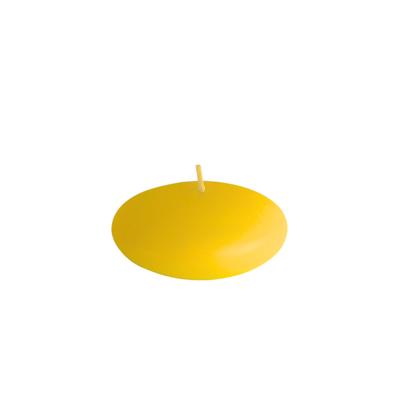 50 Li Çap 3,5 cm Sarı Yüzen Mum 