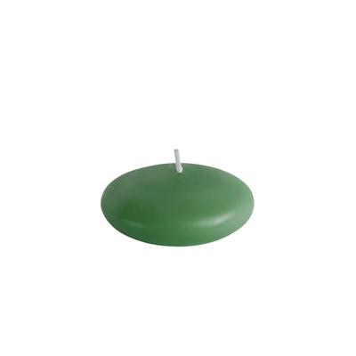 50 Li Çap 3,5 cm Yeşil Yüzen Mum 