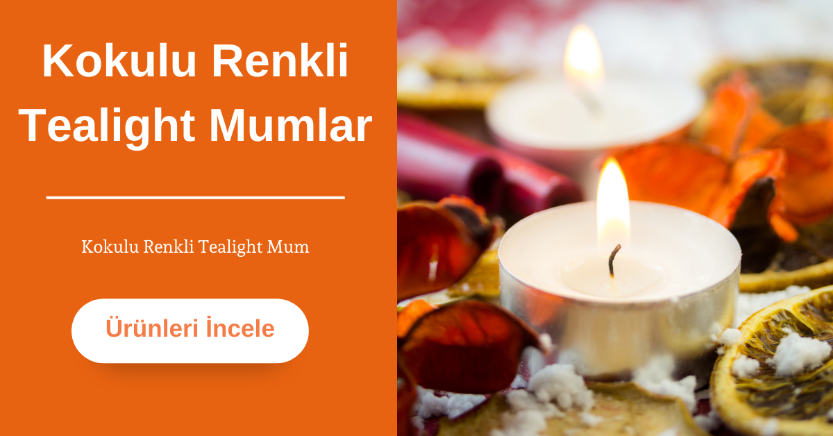 Kokulu Renkli Tealight Mumlar