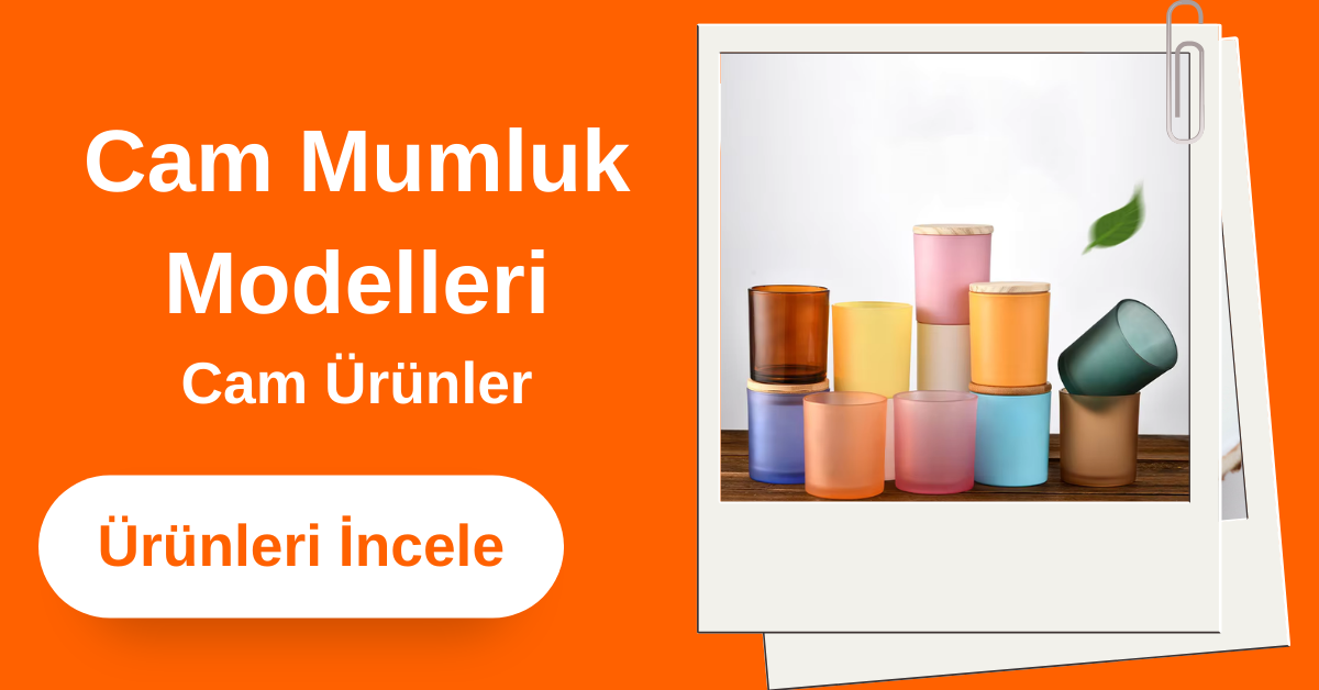 Cam Bardak Mumluk Renkli 