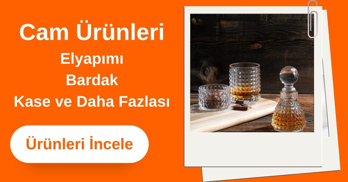 Cam Ürünler El Yapımı Hediyelik Cam Bardaklar 