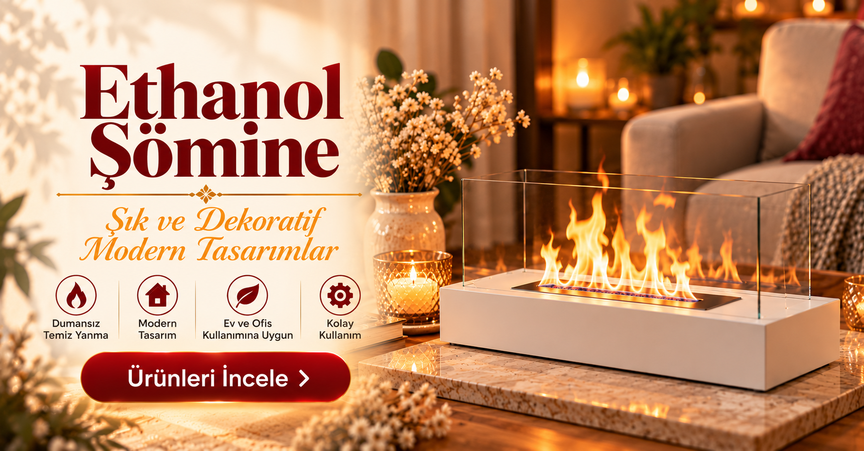 Ethanol Şömine