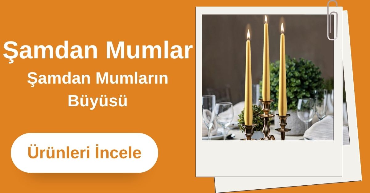 Şamdan Konik Mum 