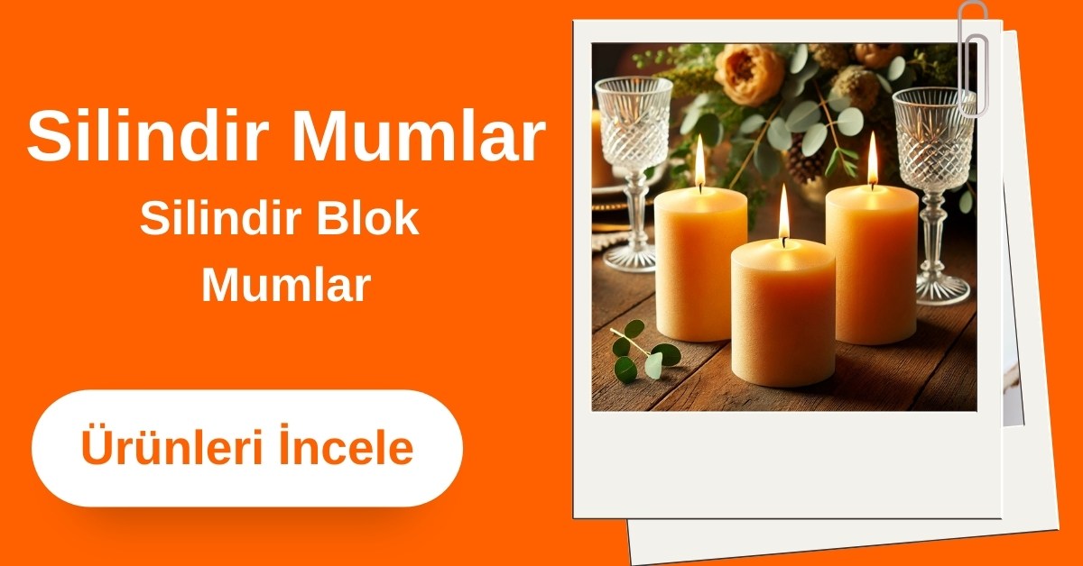Silindir Blok Kütük Mumlar
