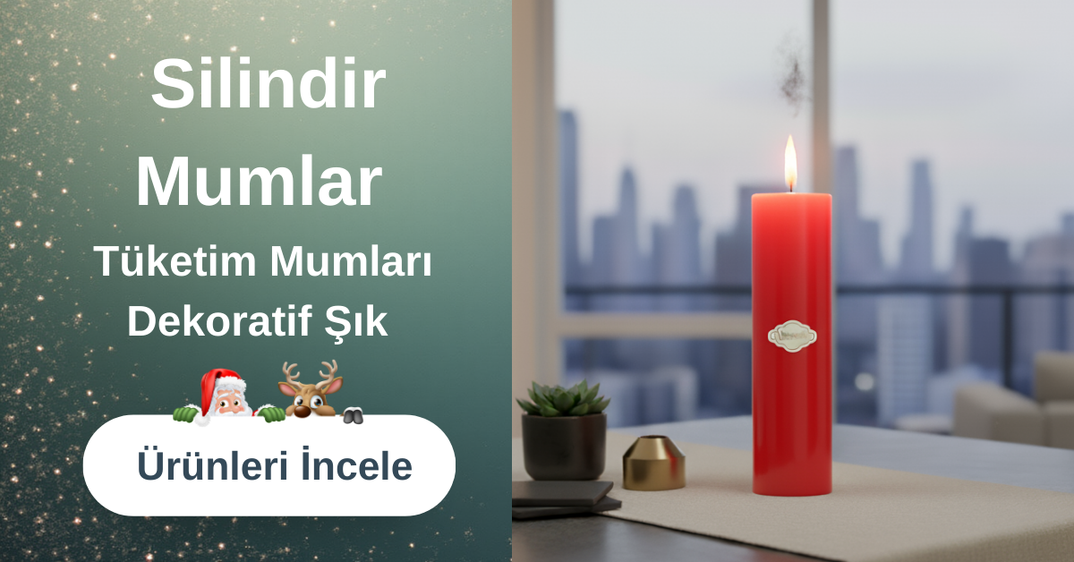 Silindir Blok Kütük Mumlar