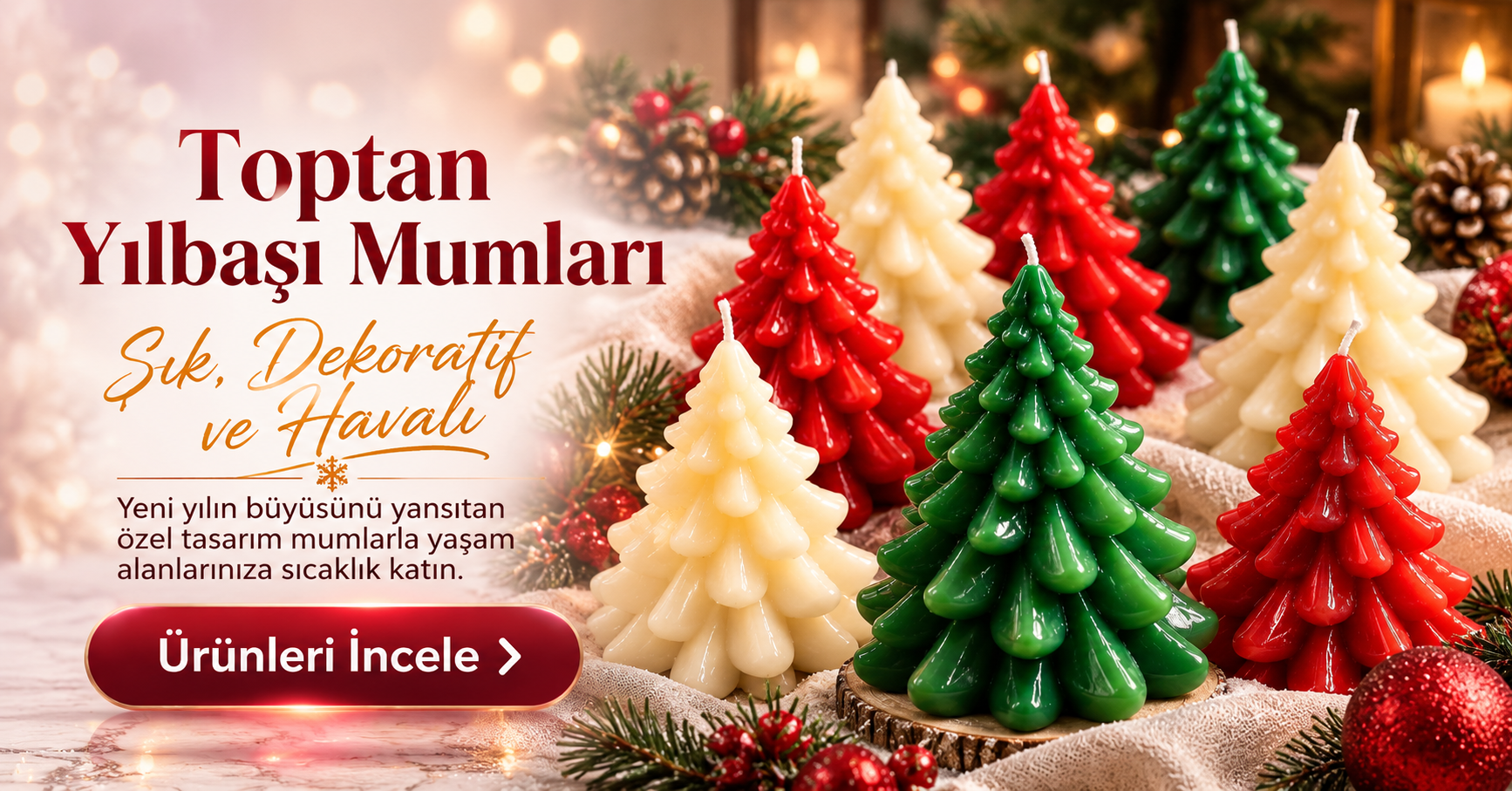 Yılbaşı Mumları Toplu