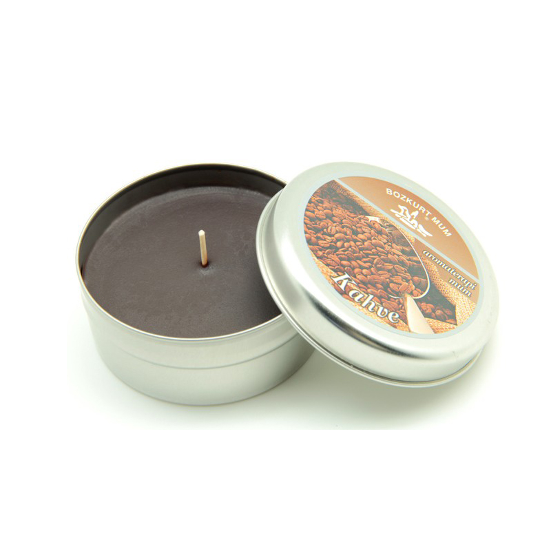 Kahve Kokulu Mum Yuvarlak Metal Kutuda 25.34 TL + KDV