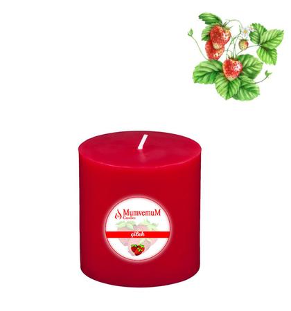 Cilek Kokulu 7x7 Kirmizi Silindir Mum 14 32 Tl Kdv