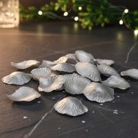  100 Adet Gümüş Renk Yapay Gül Yaprağı