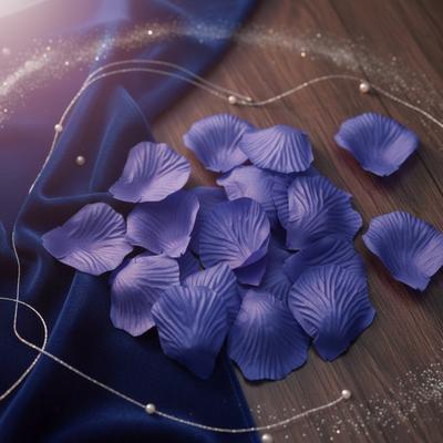  100 Adet Lacivert  Renk Yapay Gül Yaprağı