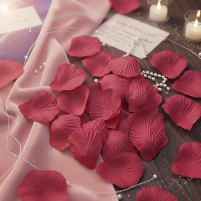  100 Adet Pembe Renk Yapay Gül Yaprağı