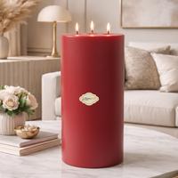  20x40 Silindir Mum Kırmızı 