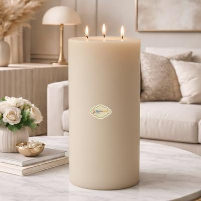  20x40 Silindir Mum Krem