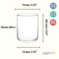 6 Adet  İconic Bardak  Mumluk - Doluma Uygun