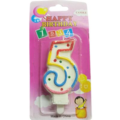  Sayılı Pasta Mumu Beş ( 5 )