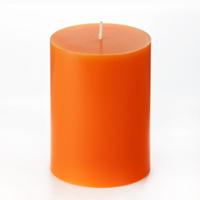 1 Koli (24 Adet) 7x10 cm Silindir Mum Turuncu