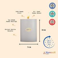 1 Koli (24 Adet) 7x10 cm Vanilya Kokulu Toptan Mum