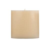 1 Koli (24 Adet) 7x7 cm Silindir Mum Krem