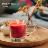 1 Koli 48 Adet Kokulu Cam Bardak İçi Renkli Mum