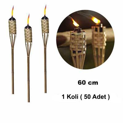 1 Koli 60 cm ( 50 Adet ) Toptan Bambu Meşale