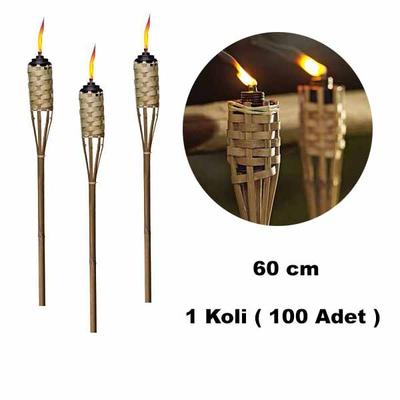 1 Koli 60 cm Toptan Bambu Meşale