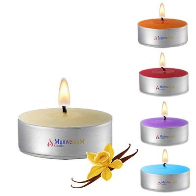 1 Koli 48 Paket Renkli Kokulu Tea Light Mum 