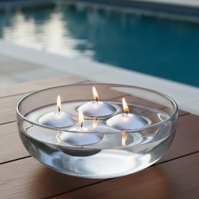 1 Koli ( 120 Adet ) Gümüş Rengi Suda Yüzen Mum