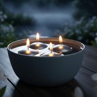 1 Koli ( 120 Adet ) Gümüş Rengi Suda Yüzen Mum