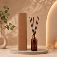 1 Koli 20 Paket Çubuklu Oda Kokusu Amber Şile 50 ml Gold Kapak