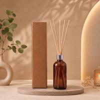 1 Koli (20 Paket) Toptan Bambu Çubuklu Oda Kokusu – 100 ml (Gümüş / Silver Kapak)