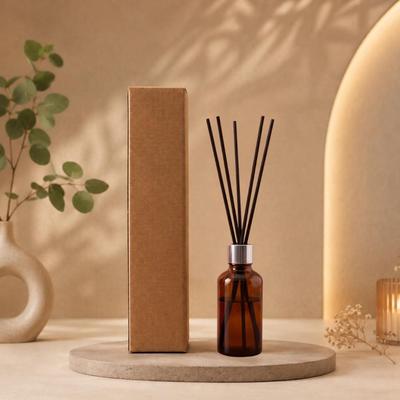 1 Koli (20 Paket) Toptan Çubuklu Oda Kokusu – 50 ml (Gümüş / Silver Kapak)
