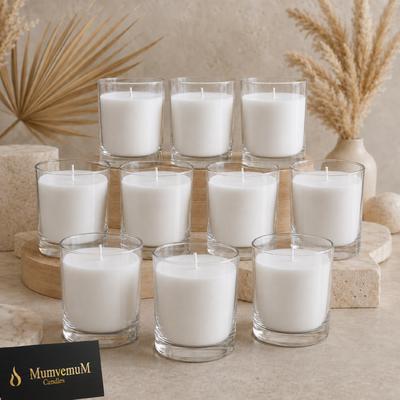 1 Koli 24 Adet Kokulu Cam Bardak İçi  Mum - M405