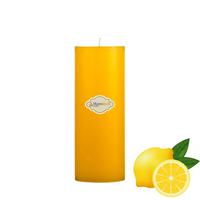 1 Koli 24 Adet Limon Kokulu 7X15 Sarı Silindir Mum