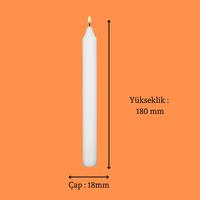 1 Koli 24 Paket 16Lı Bakkal Mum Çap : 1.5 cm 