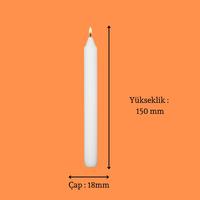 1 Koli 24 Paket 22 Lı Bakkal Mum Çap : 1.5 cm 