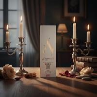 1 Koli 48 Adet 4 Lü Konik Şamdan Mum