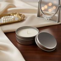 1 Koli 48 Adet Kokusuz Mum Yuvarlak Metal Kutuda ( Küçük Boy )