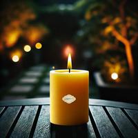 1 Koli 12 Adet Citronella Sinek Kovan 7X10 Sarı Silindir Mum