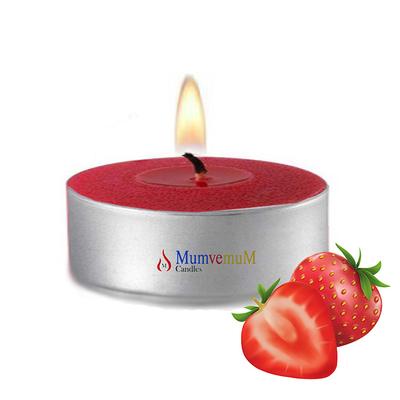 30 Lu Çilek Kokulu Kırmızı Tealight Mum