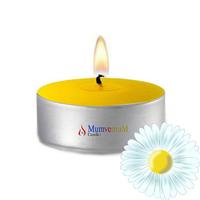 100 Lu Papatya Kokulu Sarı Tealight Mum