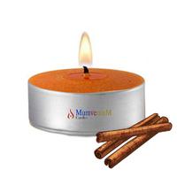 100 Lu Tarçın Kokulu Kahve Rengi Tealight Mum