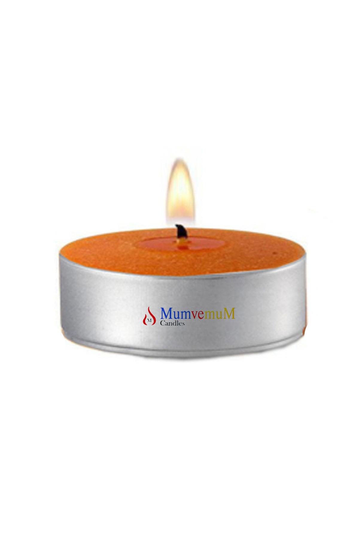 10 Lu Tarçın Kokulu Kahve Rengi Tealight Mum 12.63 TL + KDV
