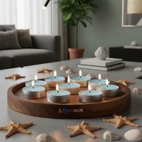 100 Lu Okyanus Kokulu Mavi Tealight Mum