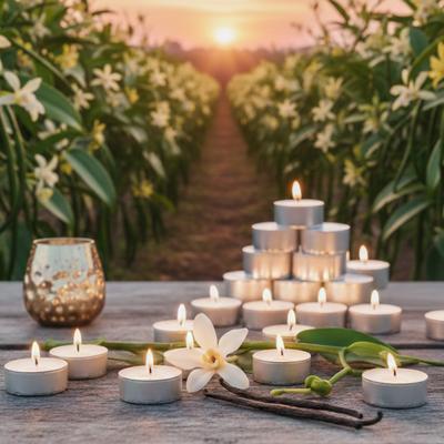 100 Lu Vanilya Kokulu Tealight Mum