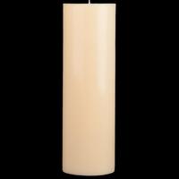 10x30 Krem Silindir Mum 