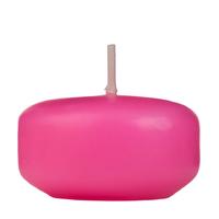 Pembe Suda Yüzen Mumlar 12'li Paket – 5 cm Çap