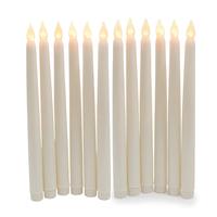 12 Adet Krem Led Şamdan Mum