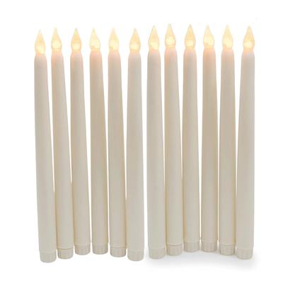 12 Adet Krem Led Şamdan Mum