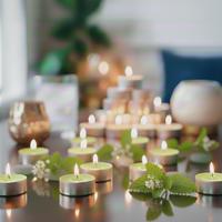20 Li Melisa Kokulu Yeşil Tealight Mum